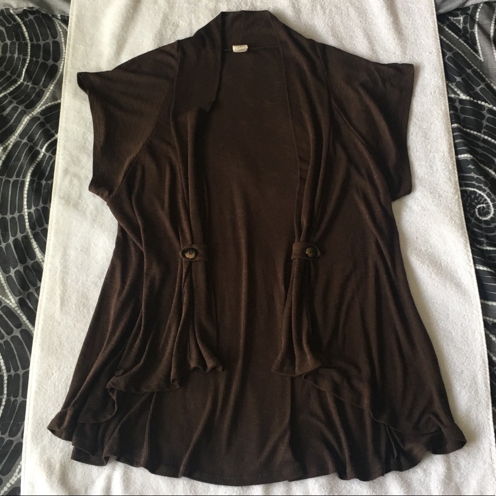 Love By Design || Brown Kimono Style Cover Up